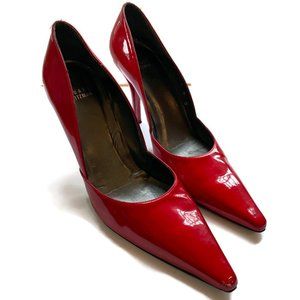 Red patent leather Stuart Weitzman pumps size 9